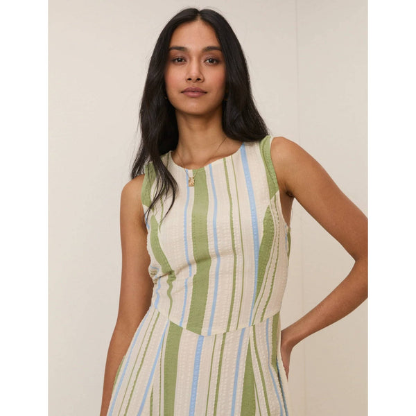 Striped Cedar Midi Dress