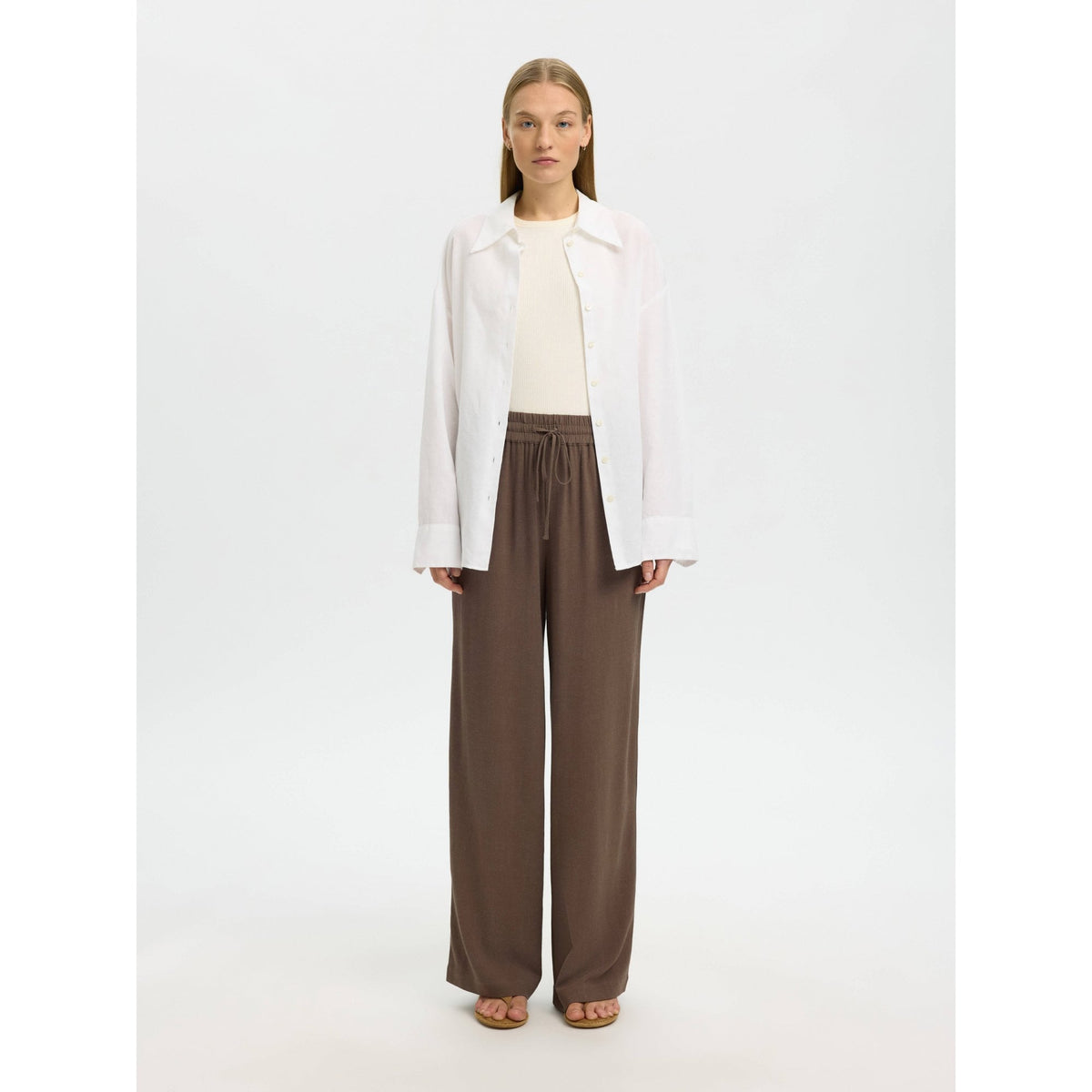 Viscose Blend Trousers