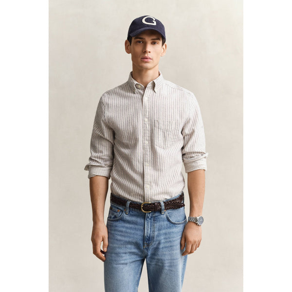 Striped Linen Blend Shirt