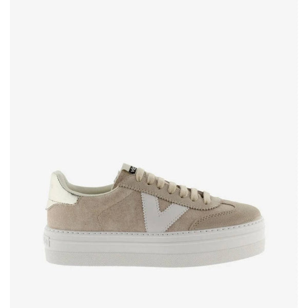 Barcelona Ciclista Metallic Canvas & Suede Trainers
