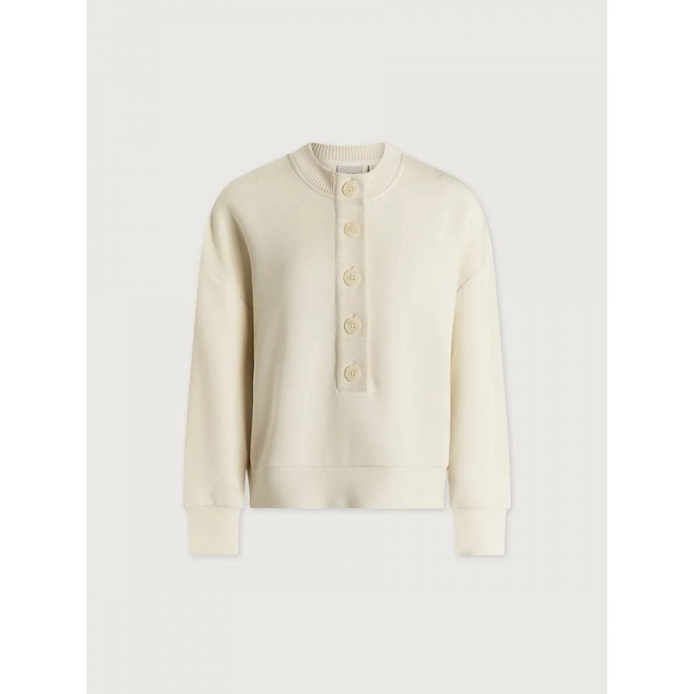Reena Button Front Sweat