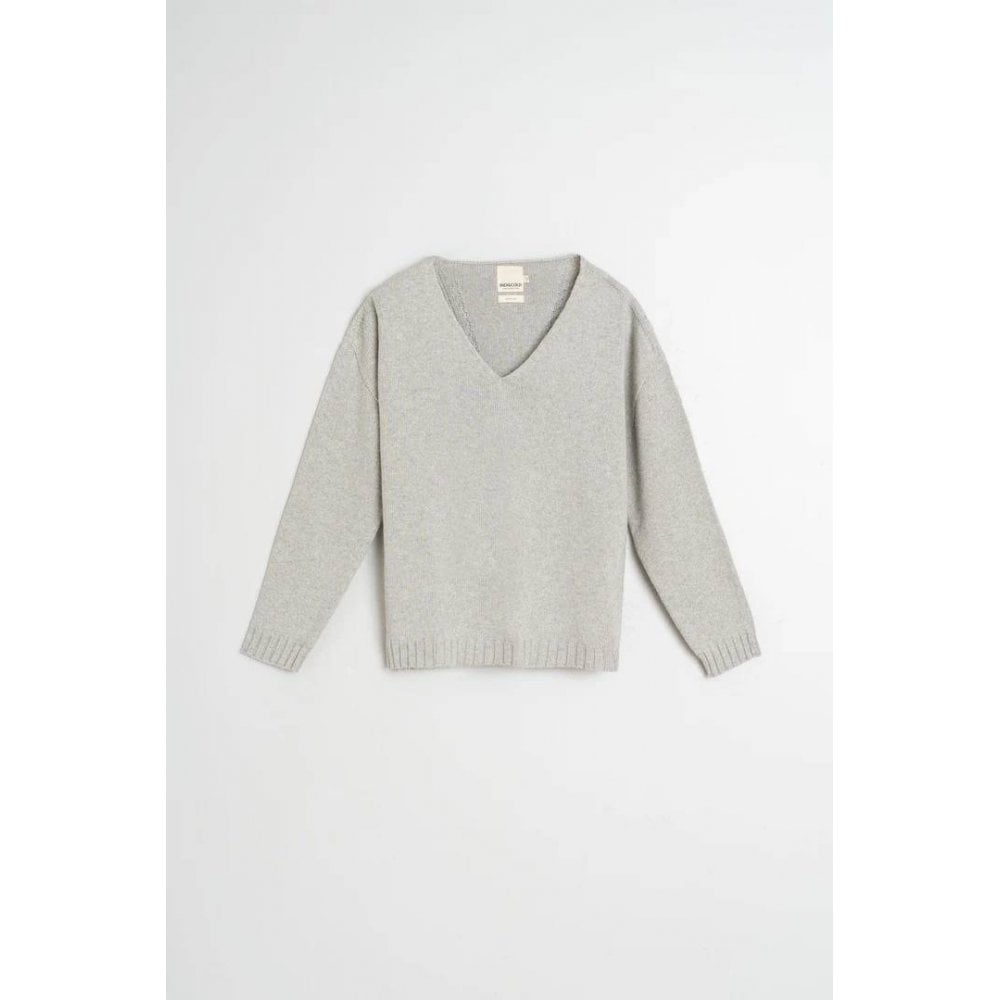 Plunge-Neck Sweater