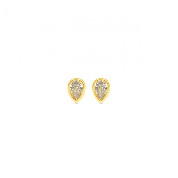Pear Drop Studs MINI- Cubic Zirconia