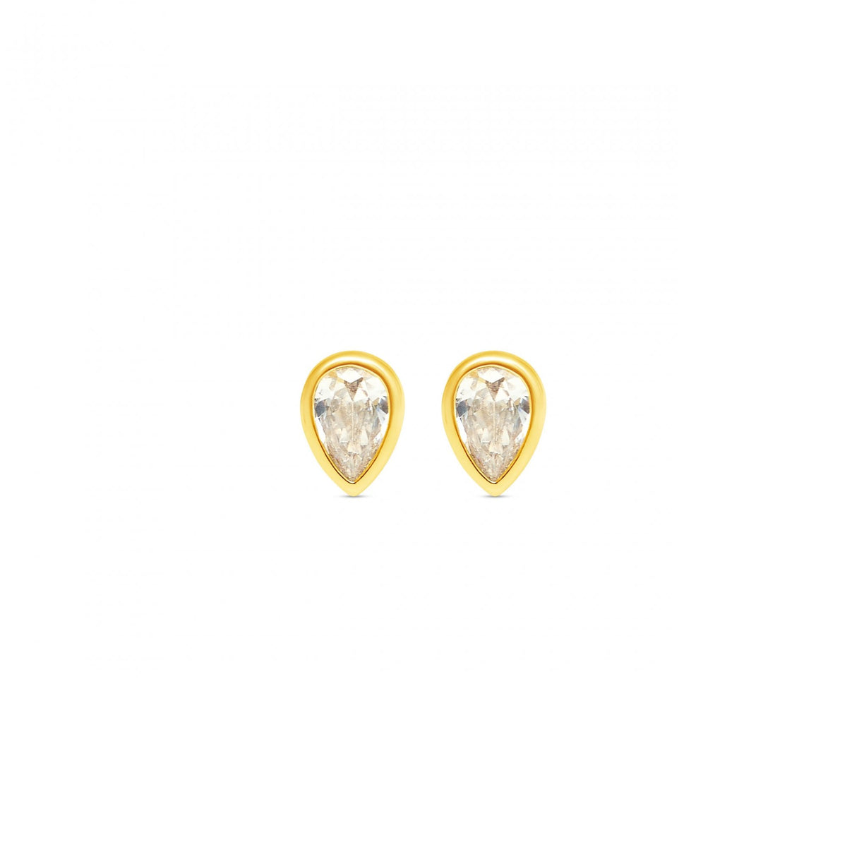 Pear Drop Studs- Cubic Zirconia