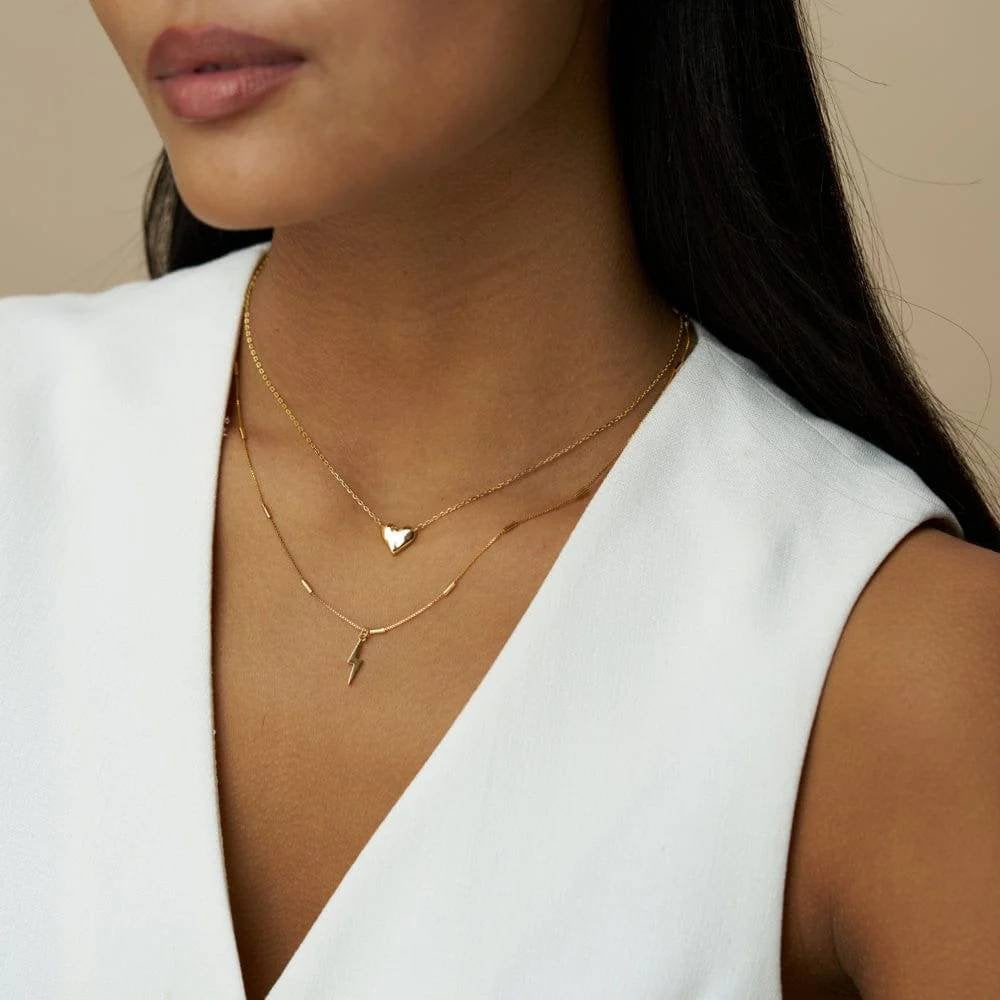 Molten Heart Stationed Necklace
