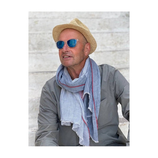 Billy Stripe Cotton Scarf