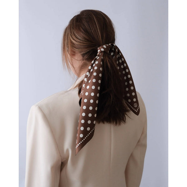 Polkadot Silk Scarf