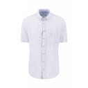 Linen Stripe Short Sleeved Shirt