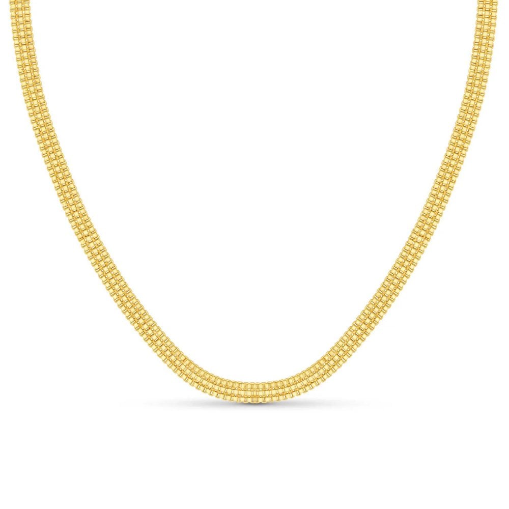 Flat Box Chain Necklace