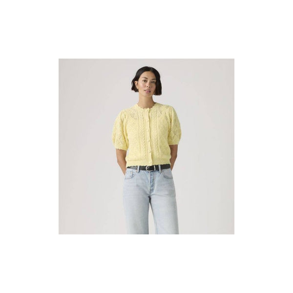 Pauline Pointelle Short Sleeve Cardigan
