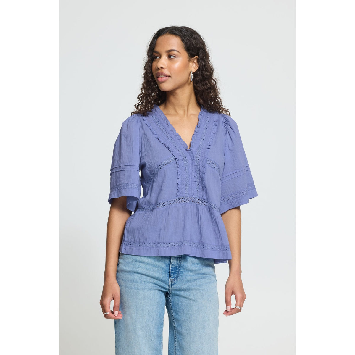 Voilana Short Sleeve Blouse