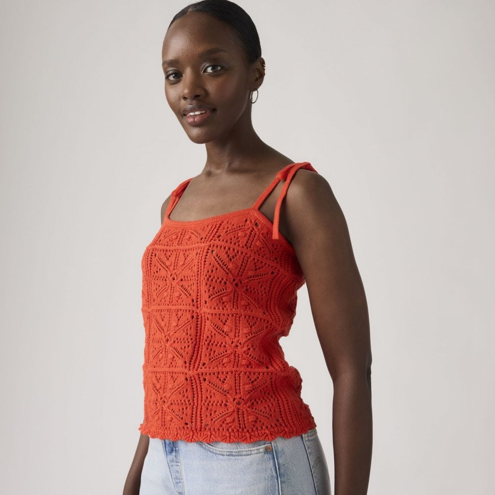 Abbey Tie-shoulder Sweater Tank Top