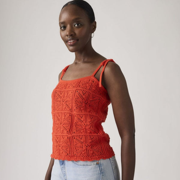 Abbey Tie-shoulder Sweater Tank Top
