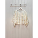 Drawstring Cropped Blouse