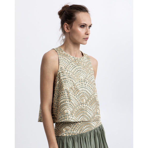 Triangle Sleeveless Top