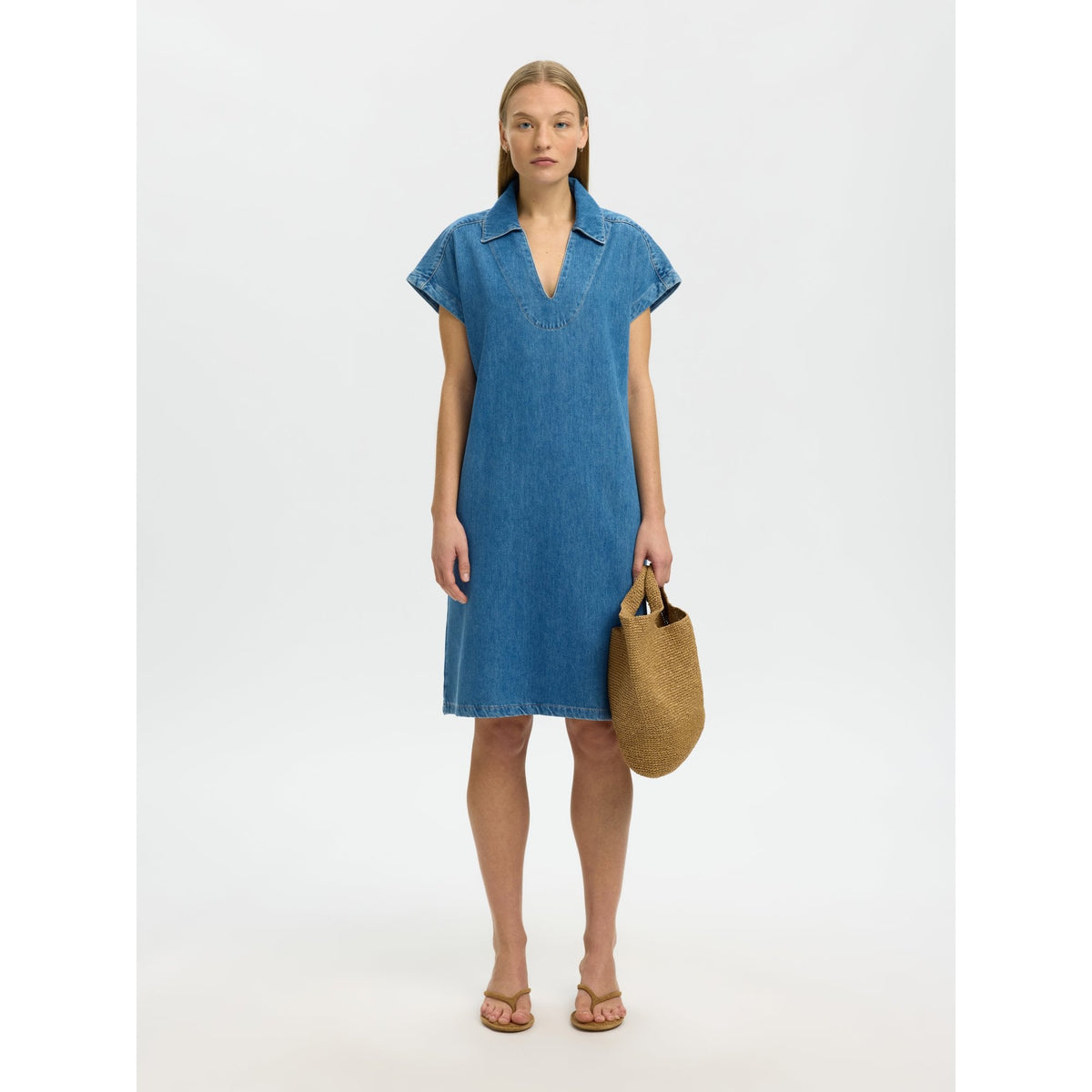 Tenna Midi Denim Dress