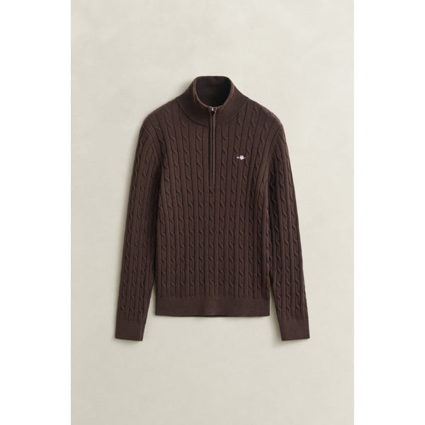 Cable Knit Half-Zip Sweater