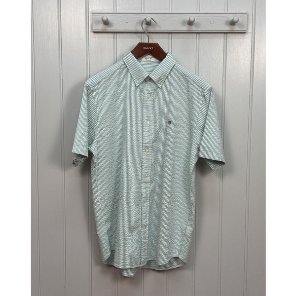 Striped Seersucker Short Sleeve Shirt