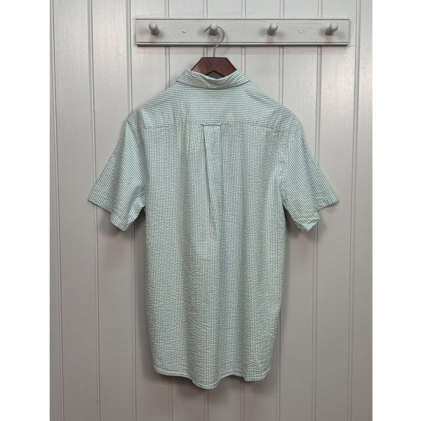 Striped Seersucker Short Sleeve Shirt