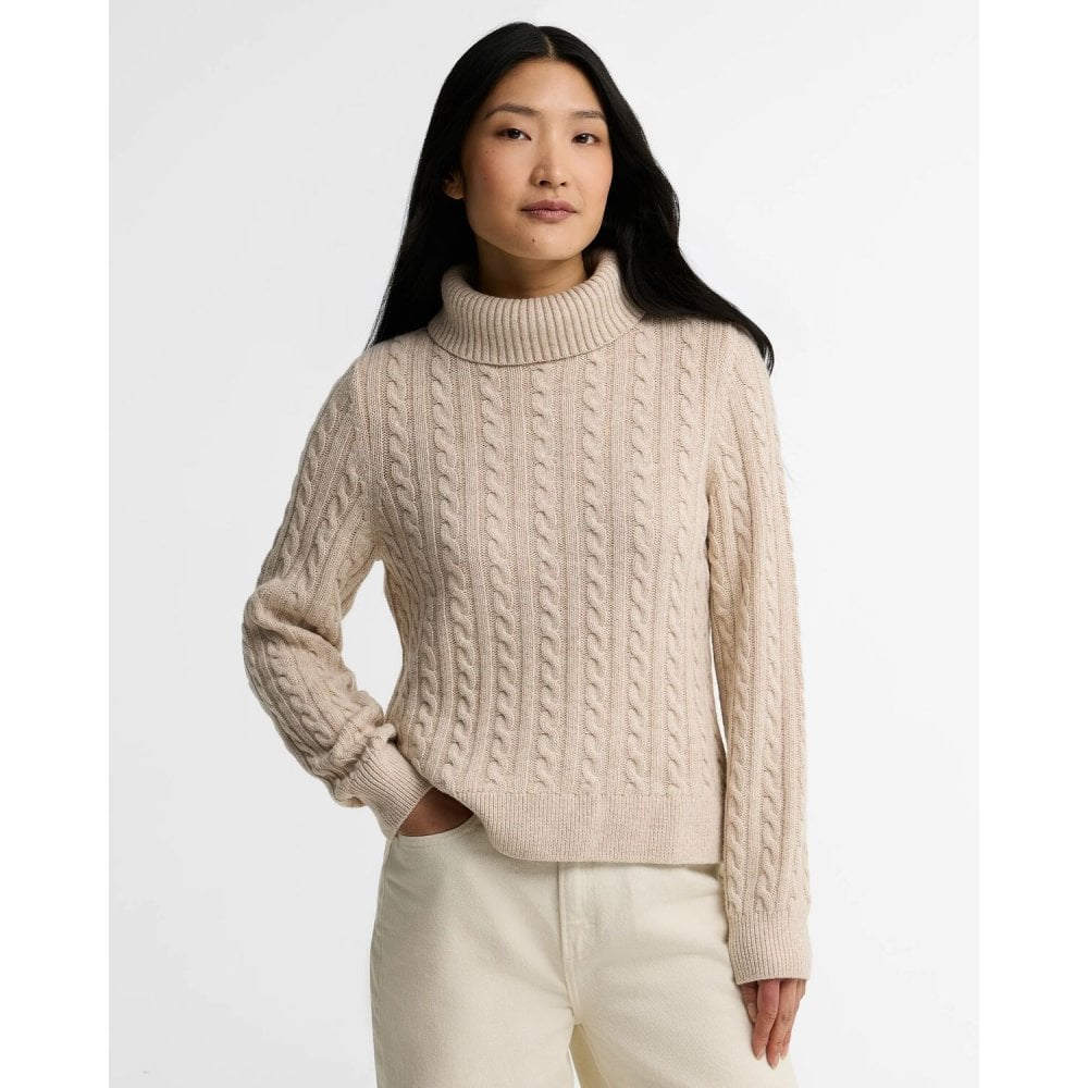 Ambleside Cable-Knit Rollneck Jumper