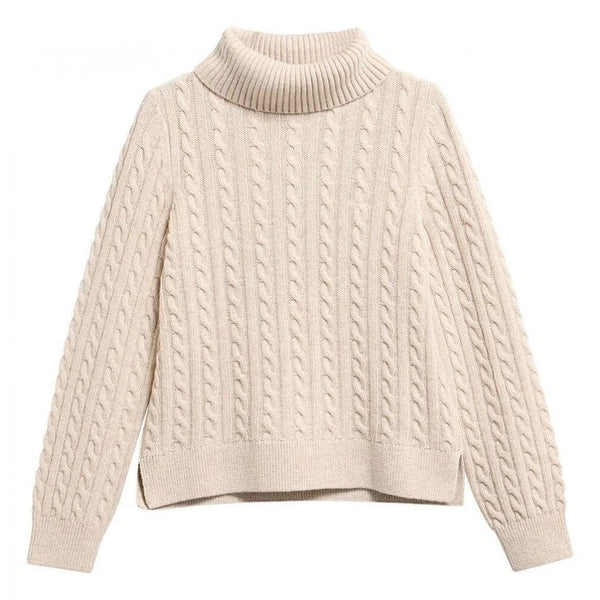 Ambleside Cable-Knit Rollneck Jumper