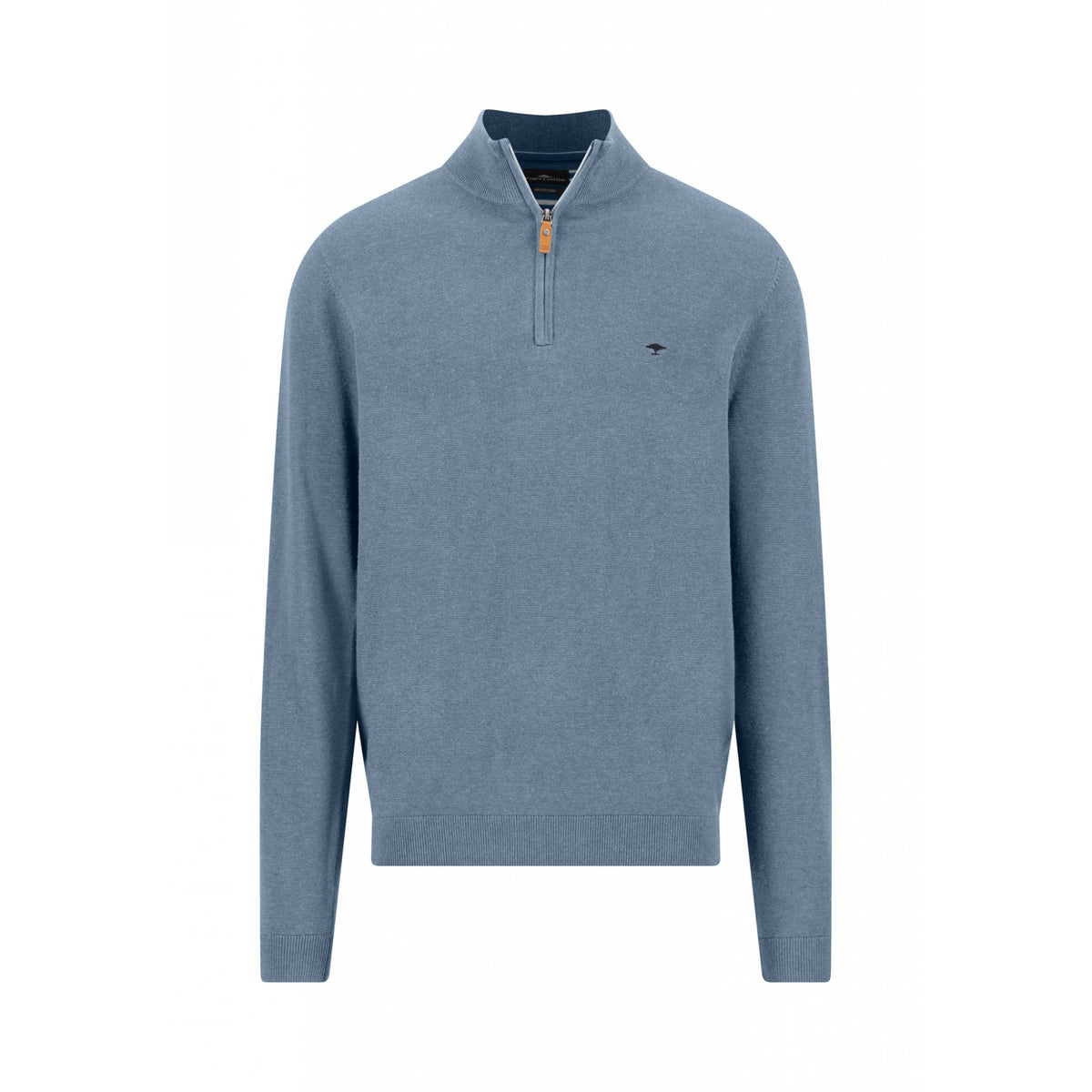 Knitted Troyer-Zip Sweater