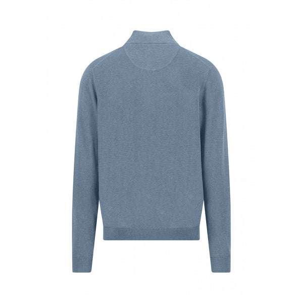 Knitted Troyer-Zip Sweater