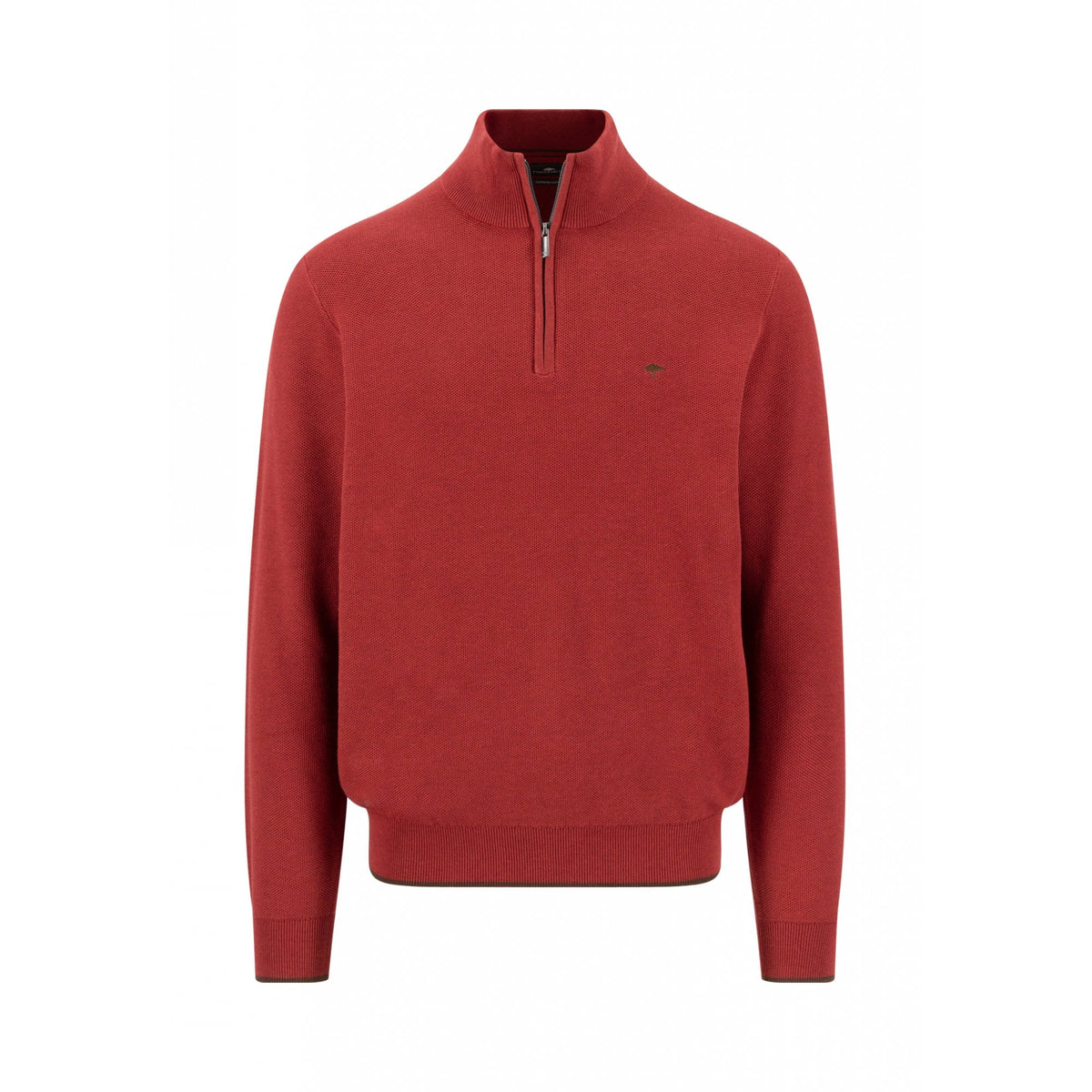 Knitted Troyer-Zip Sweater