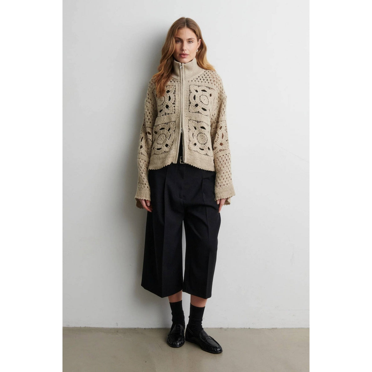 Crosette Knit Cardigan