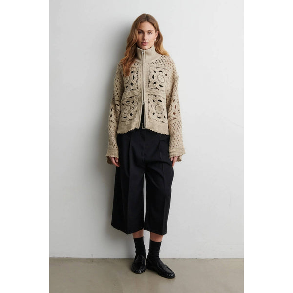 Crosette Knit Cardigan