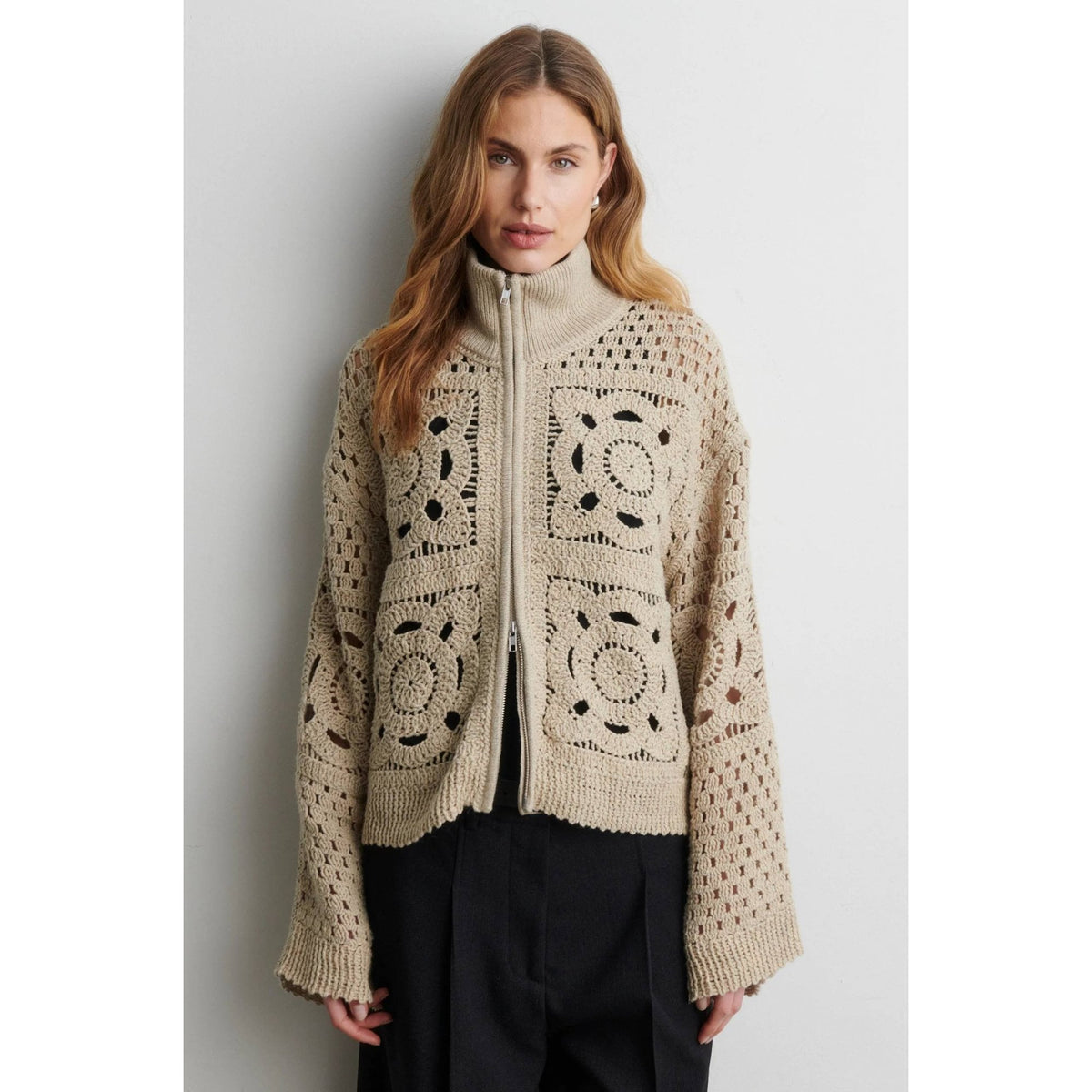 Crosette Knit Cardigan