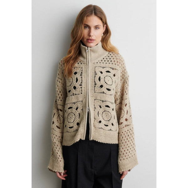 Crosette Knit Cardigan