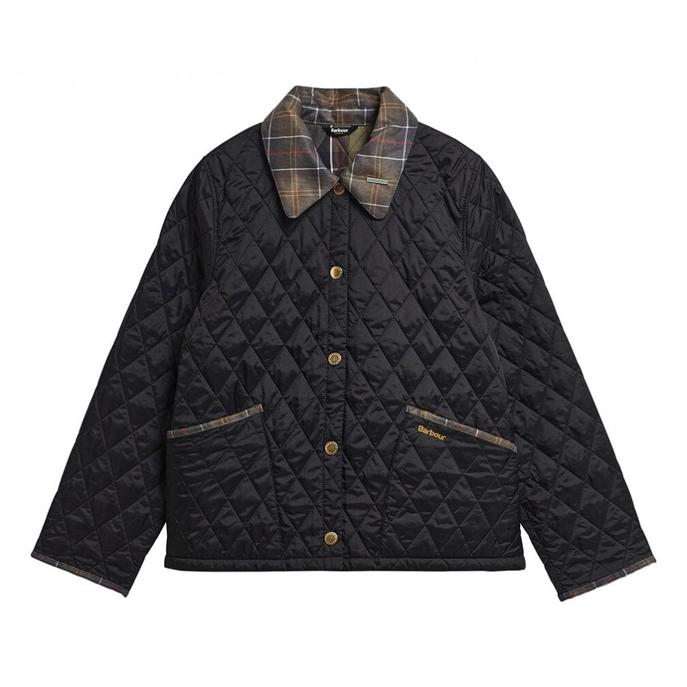 Icons Tartan Collar Cropped Liddesdale Quilted Jacket