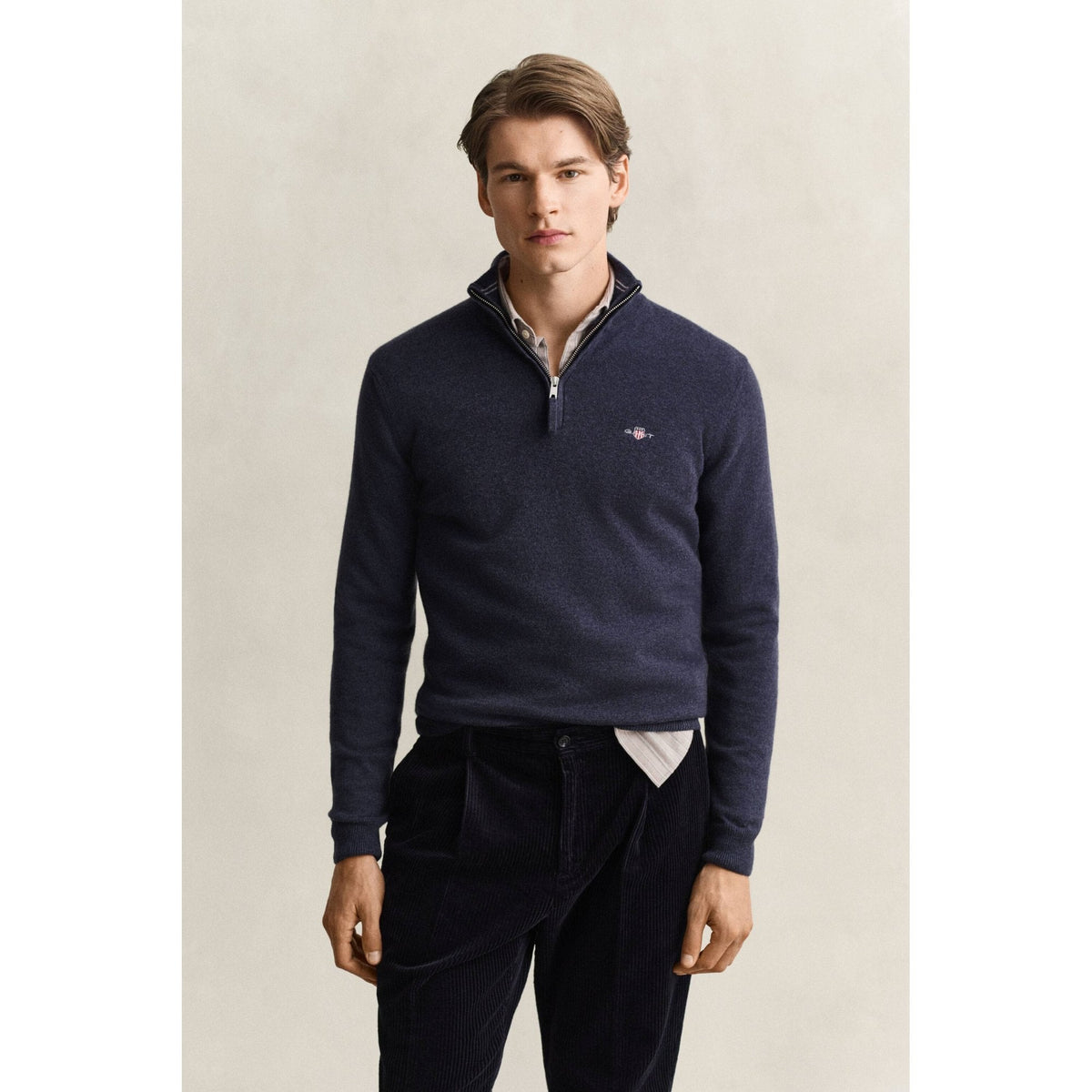 Lambswool Half-Zip Sweater