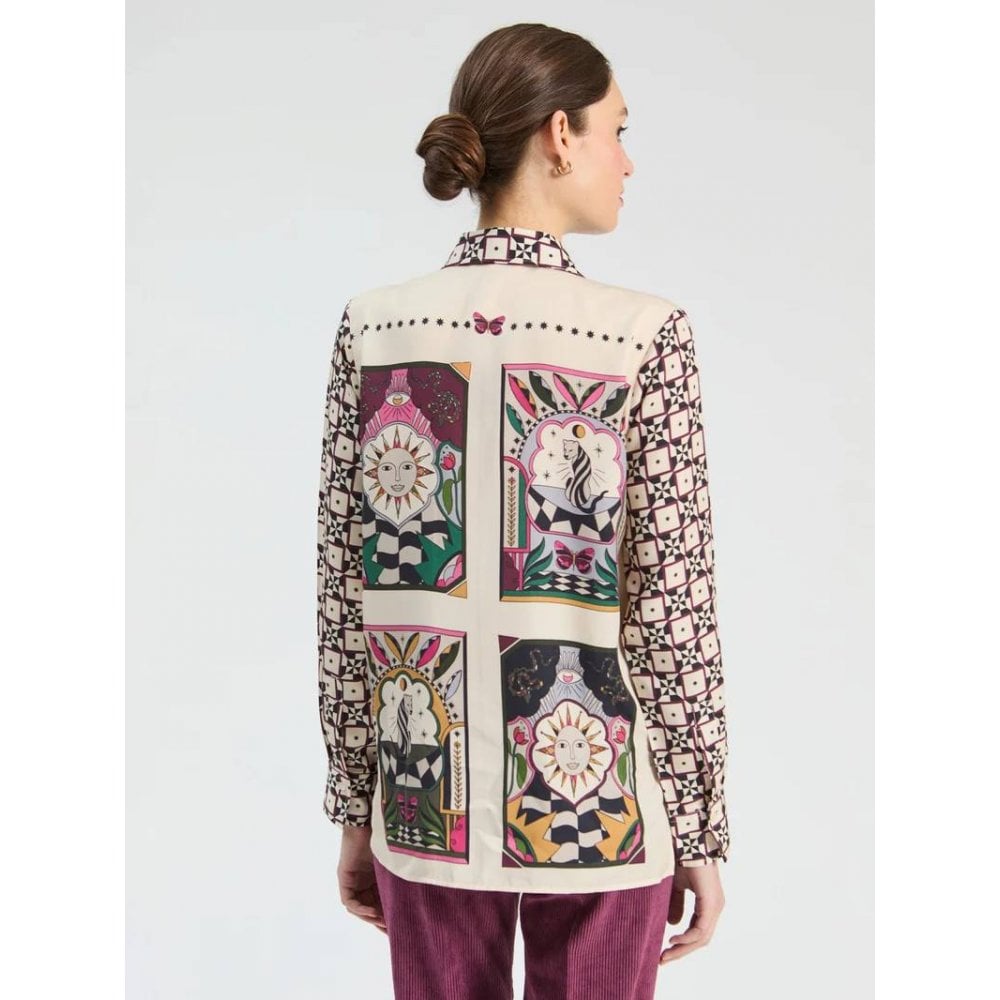 Geometric Sun Print Shirt