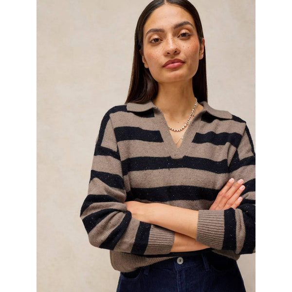 Izzy Striped Collar Jumper