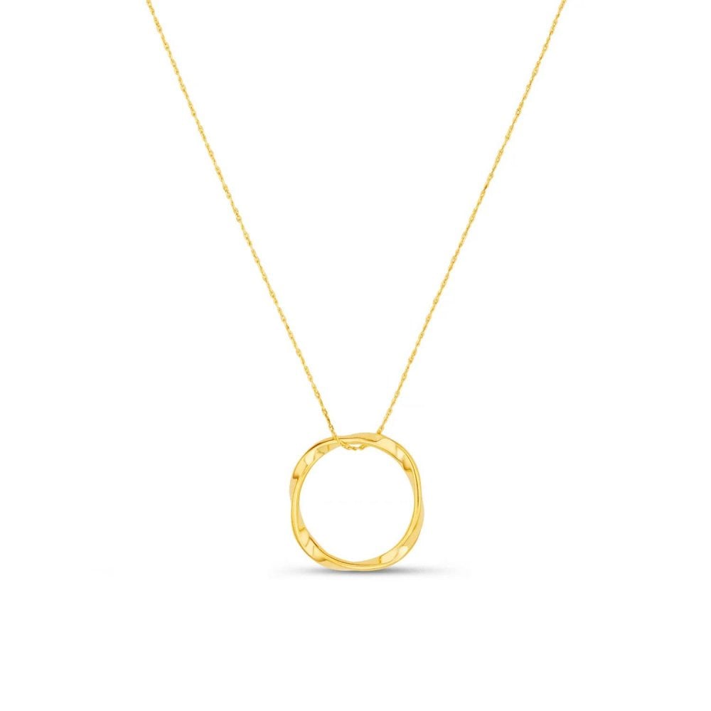 Open Circle Mid Length Necklace