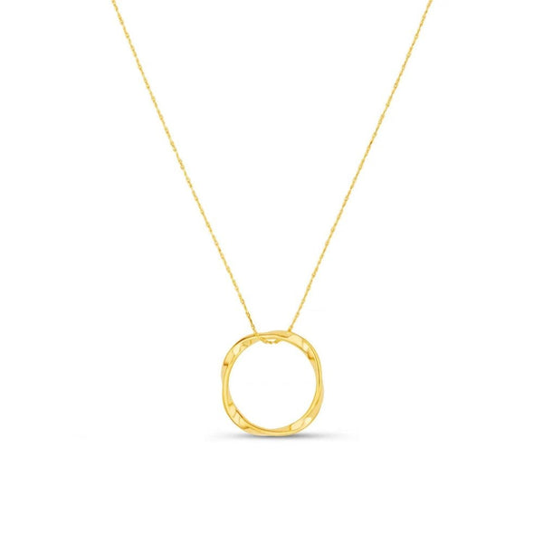 Open Circle Mid Length Necklace