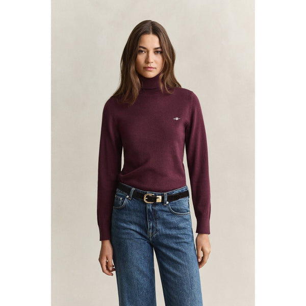 Wool Cotton Turtleneck Sweater