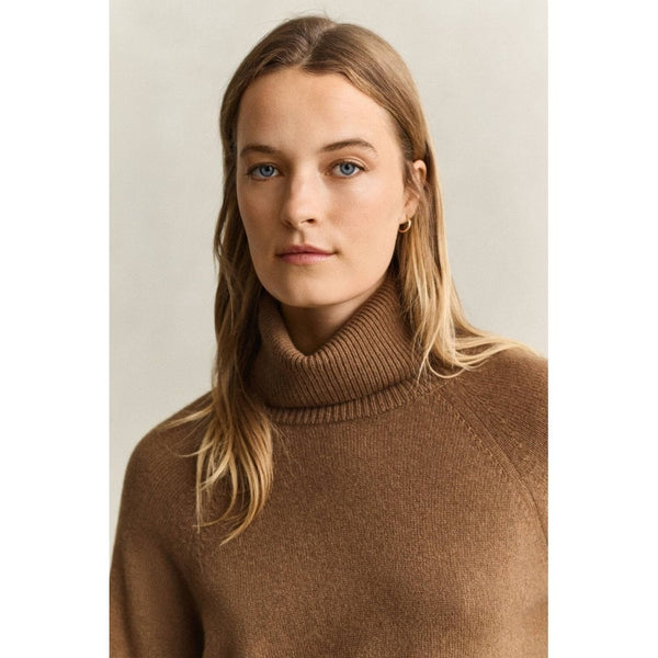 Wool Cashmere Blend Turtleneck