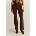 Slim Flared Velvet Trousers