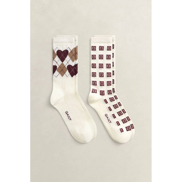 Argyle Heart 2-Pack Socks Gift Box