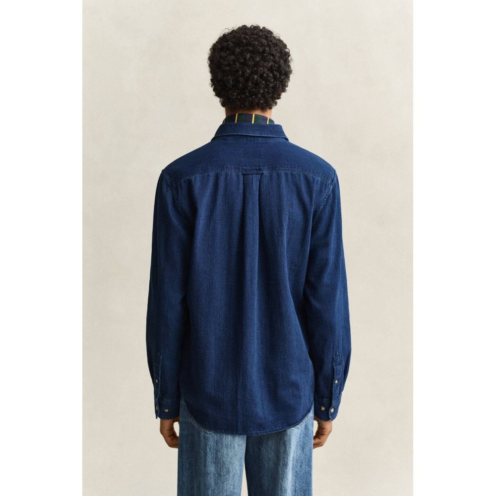 Indigo Herringbone Shirt