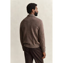 Wool Blend Nepps Polo Sweater