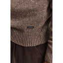 Wool Blend Nepps Polo Sweater