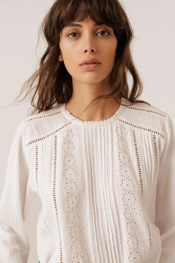 Romantic Double-Gauze Shirt