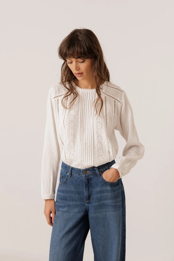 Romantic Double-Gauze Shirt