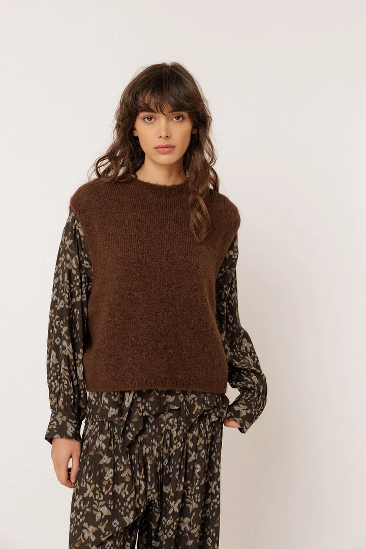 Mohair Boxy Vest