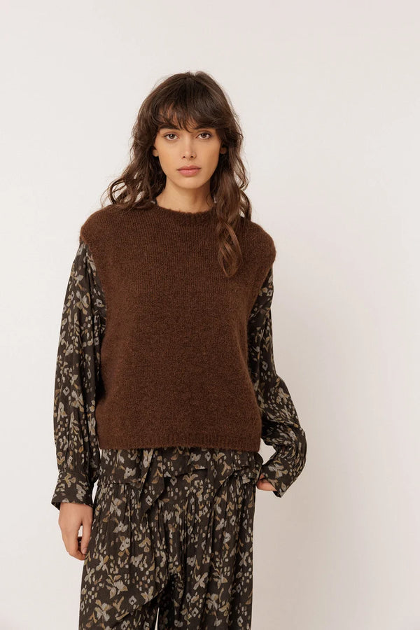 Mohair Boxy Vest