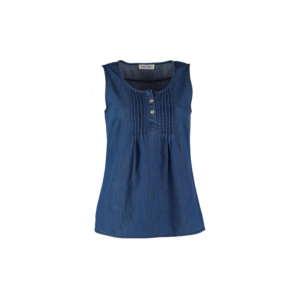 Pomodoro Denim Vest - Women Latest Products Available Online: O&C ...